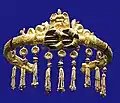 Ancient Greek jewelry from Pontika (Ukraine), 300 BC, in the form of a reef knot