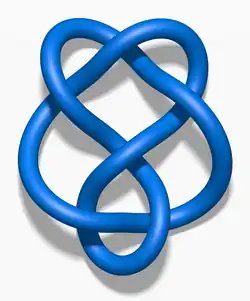 62 knot  unknotting number 1