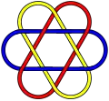 Fully symmetrical 12-crossing Brunnian link (L12a1882)