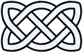 74 knot in Celtic artistic form, also found in some Hausa embroideries.
