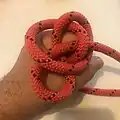 third loop bends back an weaves