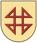 Coat of arms from Hausgereut (Rheinau, Baden): Hausmarke with triangles instead of loops