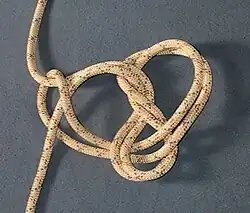 Take the two strands of rope together