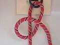 Halter hitch 1 : Place rope behind, through or around anchor object.  Form a loop in the working part of the rope.