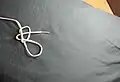 5. Feed the bight through the overhand knot.